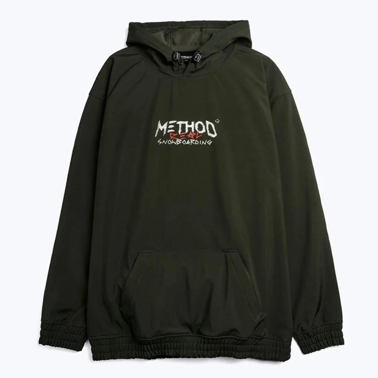 Hoodie, Kapuze, Kängurutasche, Dunkelgrün, Frontprint