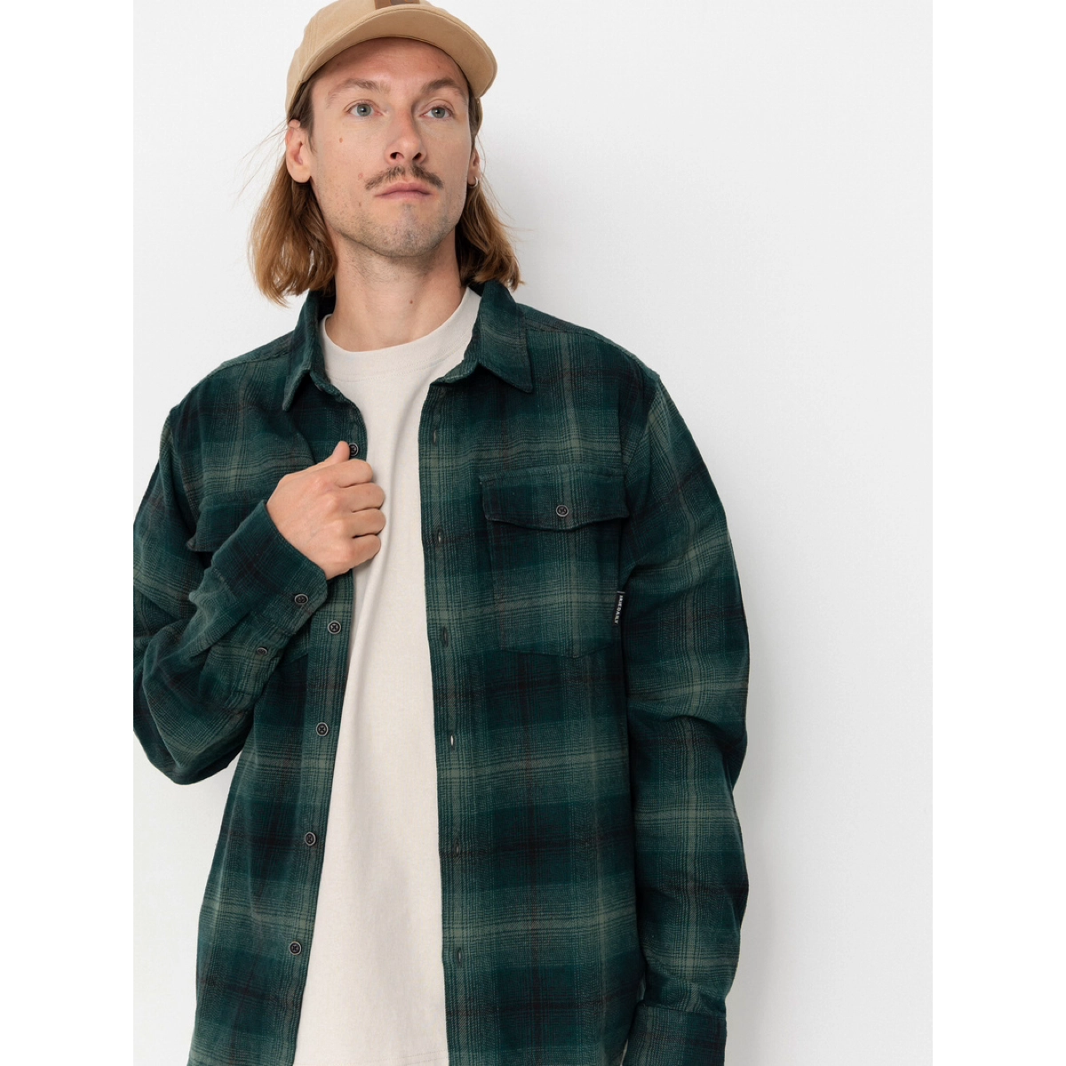 Rosomako Flannel Shirt Iriedaily Rosomako Flannel Shirt Dark Jungle