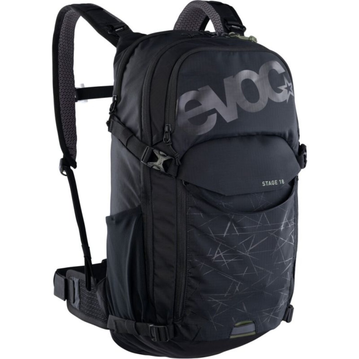Rucksack, Rucksack, Stage 18, Schwarz, Geometrisches Muster