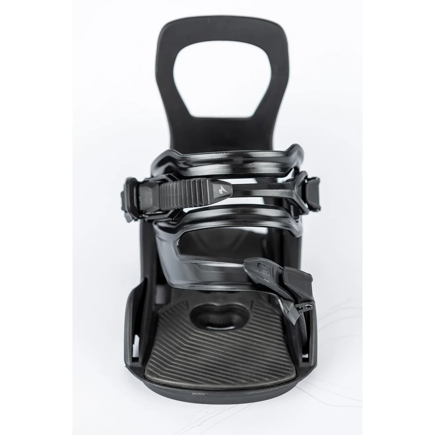 Snowboardbindung, Schwarz, Kunststoff, Ratschenverschluss, Verstellbarer Riemen