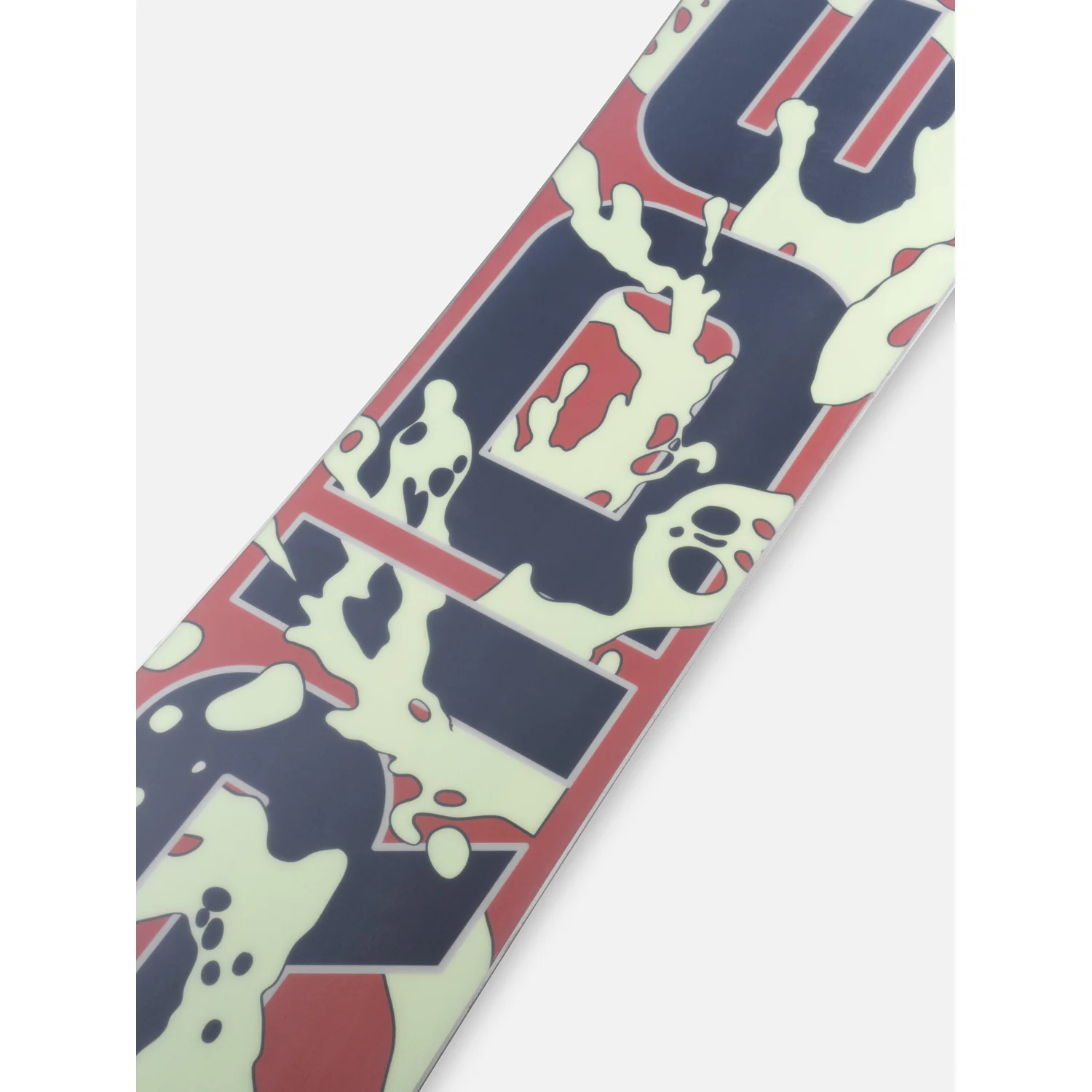 Snowboard, Mehrfarbig, Grafisches Muster, Rot-Dunkelblau, Cremefarben