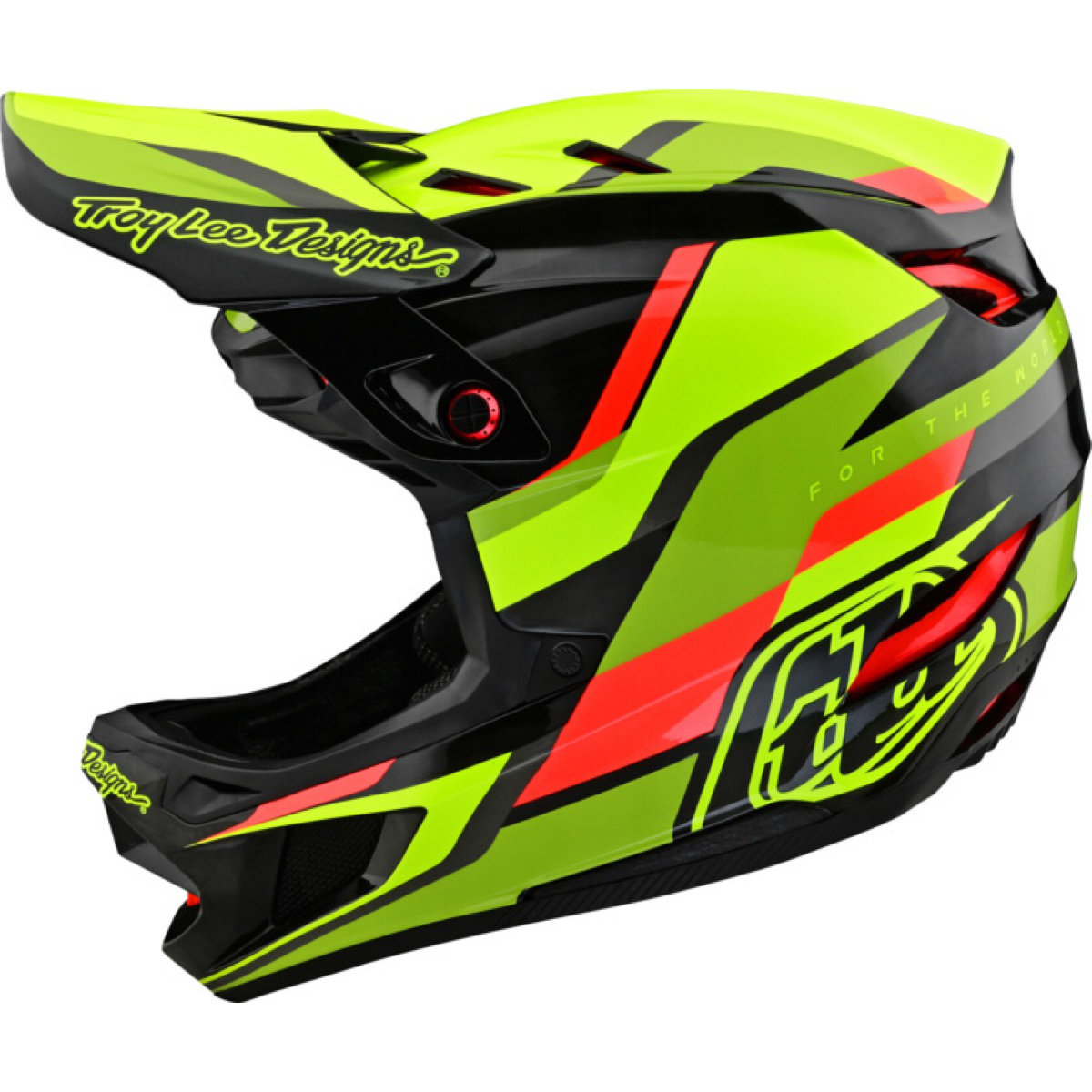D4 Carbon Helmet Troy Lee Designs D4 Carbon Helmet Schwarz-gelb Fluo