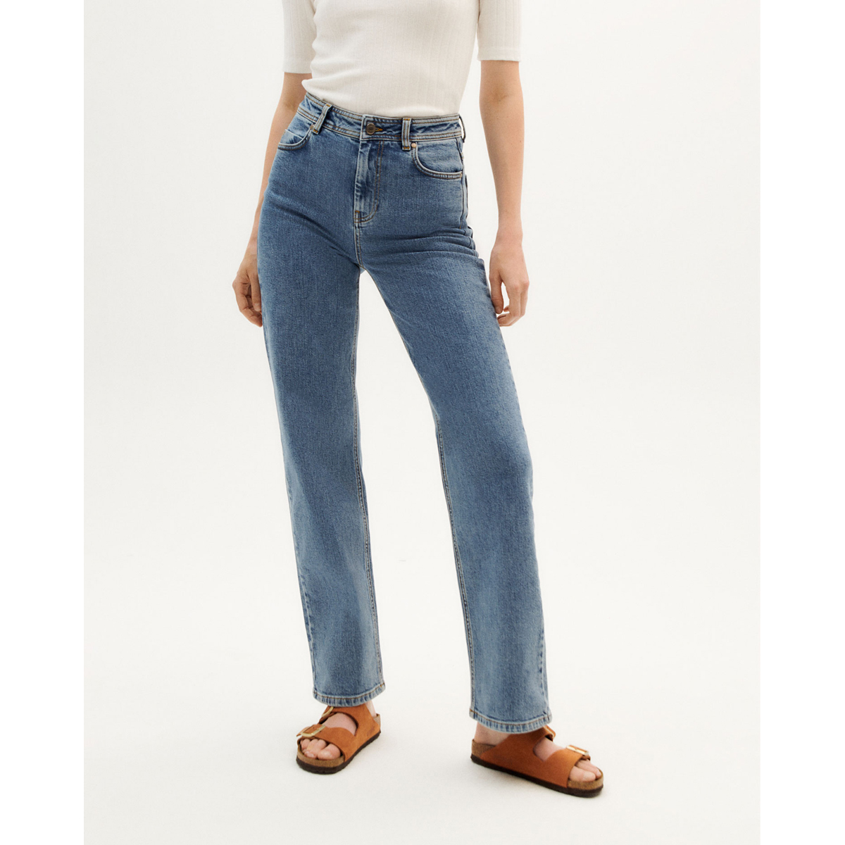 Theresa Pants ThinkingMu Theresa Pants Light Denim