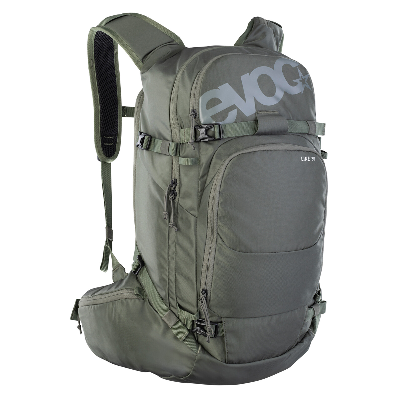 Rucksack, Outdoormodell, Grau, Regenhülle, Tragesystem