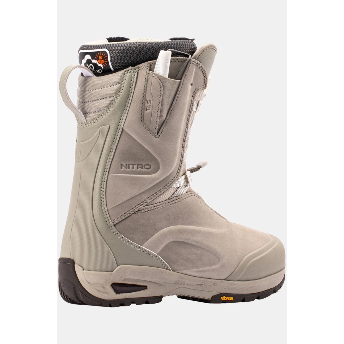 Bianca TLS+ W's Bottes, bottes de moto, cuir nubuck, semelle en caoutchouc, nuances de gris, bottes, bottes de snowboard, bottes Nitro, hydrofuges, semelle en caoutchouc