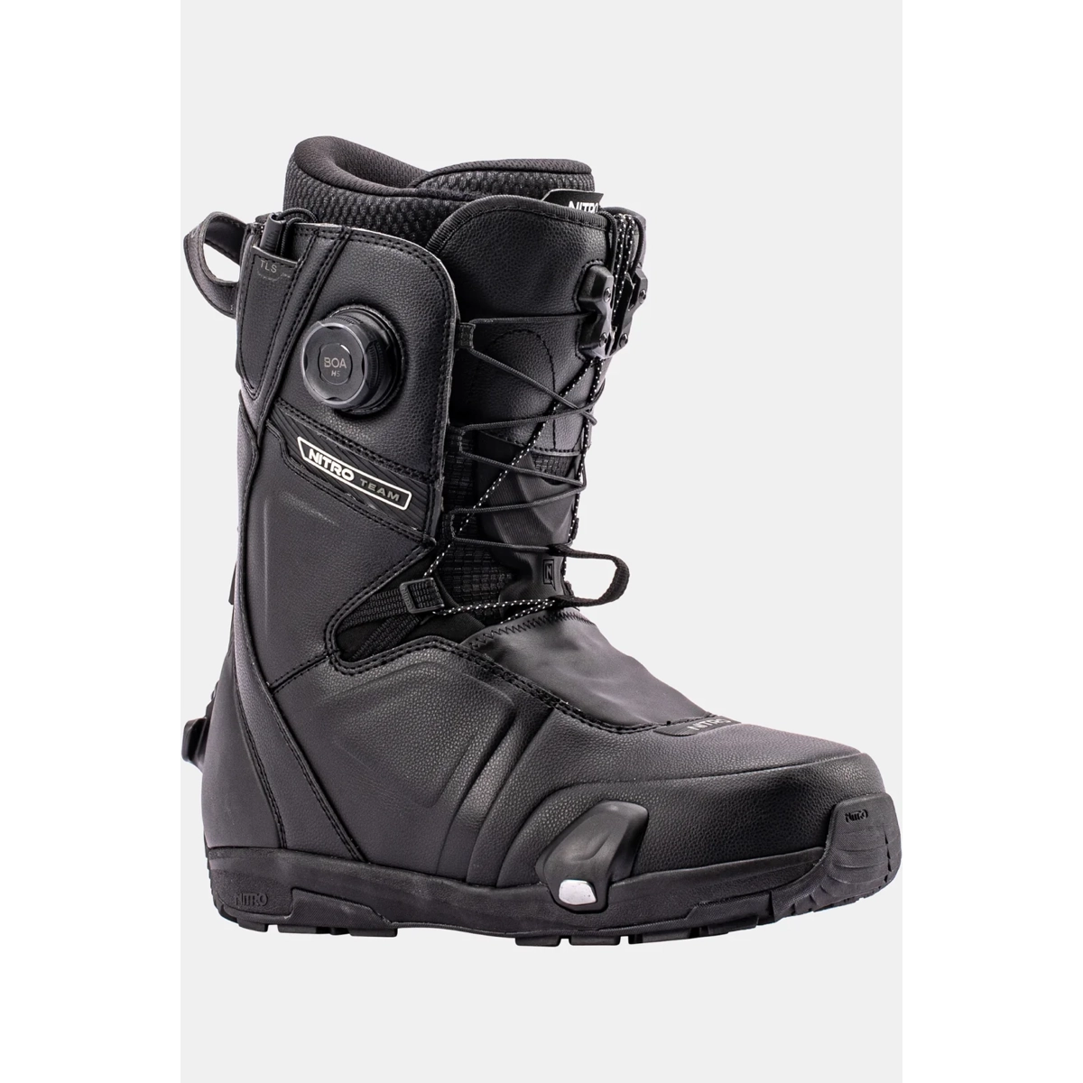 Chaussures de snowboard, noires, à lacets, Boa M5, bottes de neige, chaussures d'hiver, tige rembourrée, fermeture BOA, équipe d'Nitro 