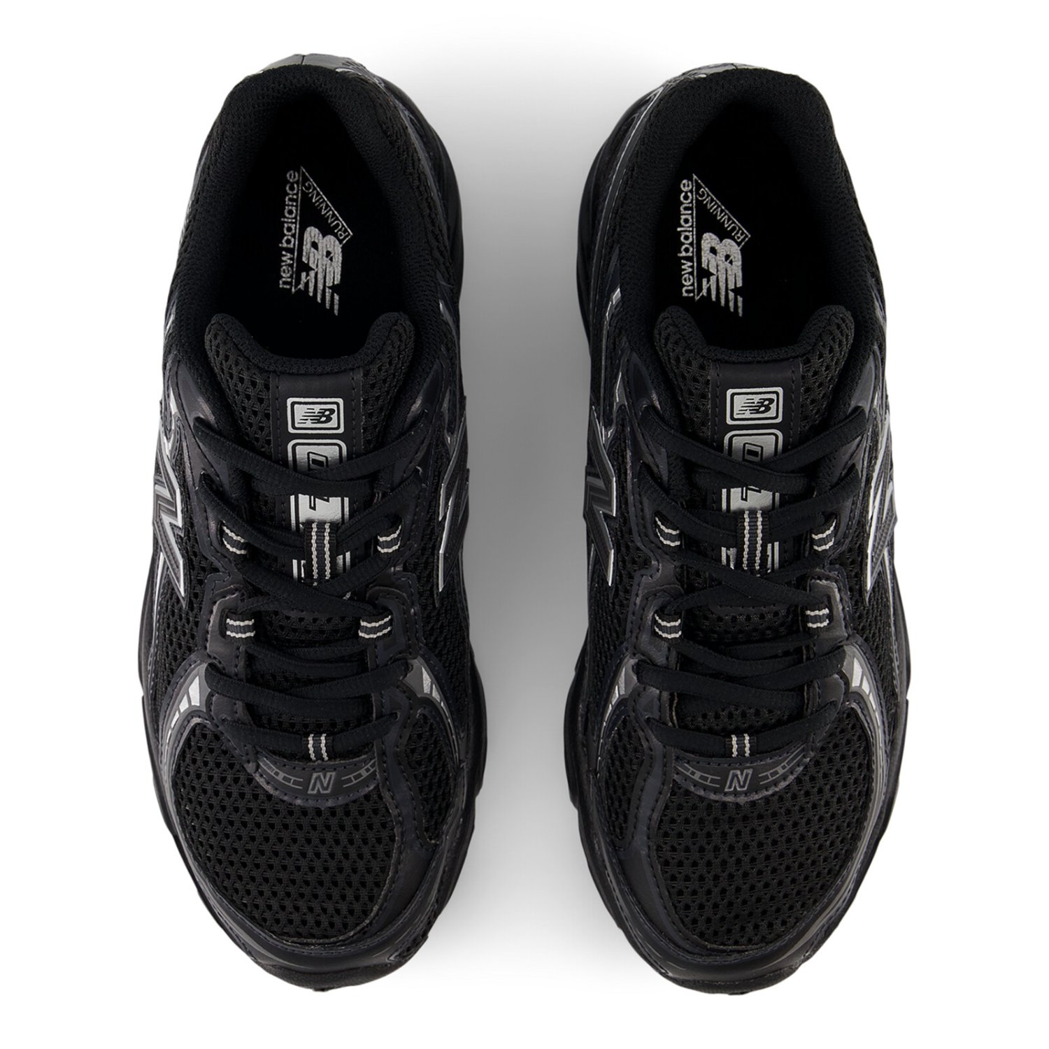 Chaussures, baskets, tige en mesh, noir foncé, chaussures de course