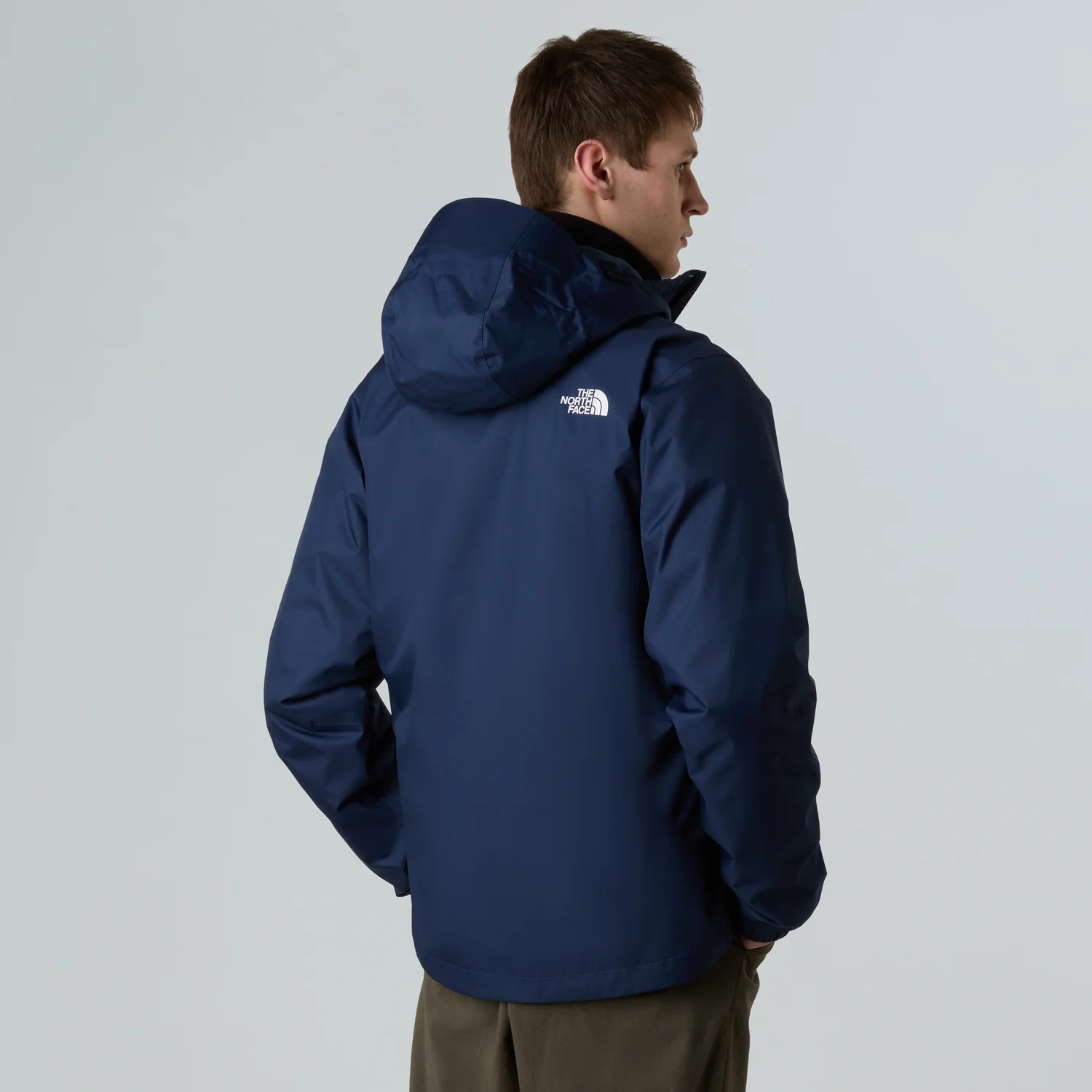 Herrenjacke, Kapuze, Dunkelblau, Outdoorjacke, Reißverschluss