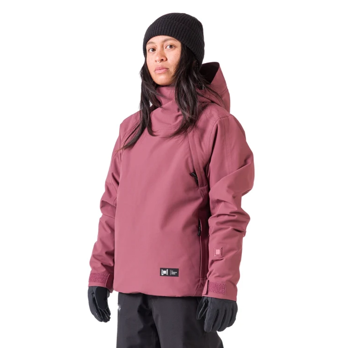 Veste, veste d'hiver pour la neige, parka, rose, veste à capuche, veste, hardshell, coupe-vent, teinte rose, capuche en forme de bonnet