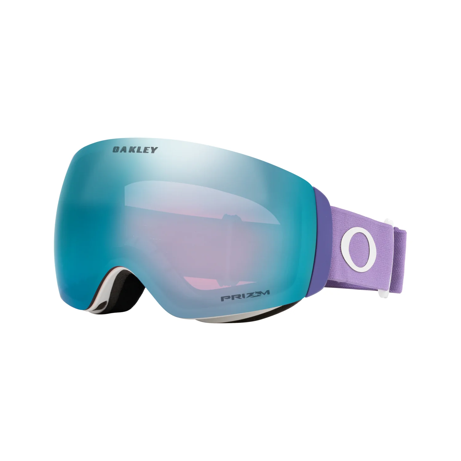 Flight Deck M Lunettes de ski, verres miroités, verres turquoise, bande violette, verres Prizm