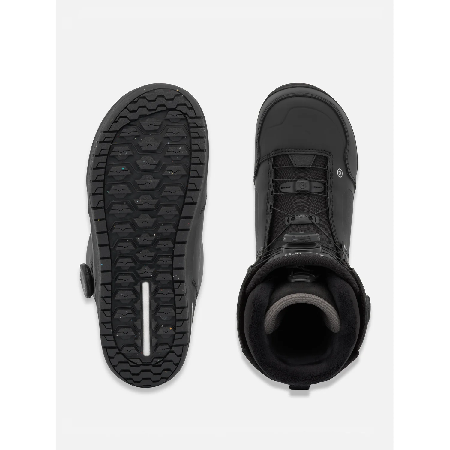 Lasso Snowboardstiefel, Schwarz, Schnellverschluss, Profilsohle, Fleece-Innenfutter