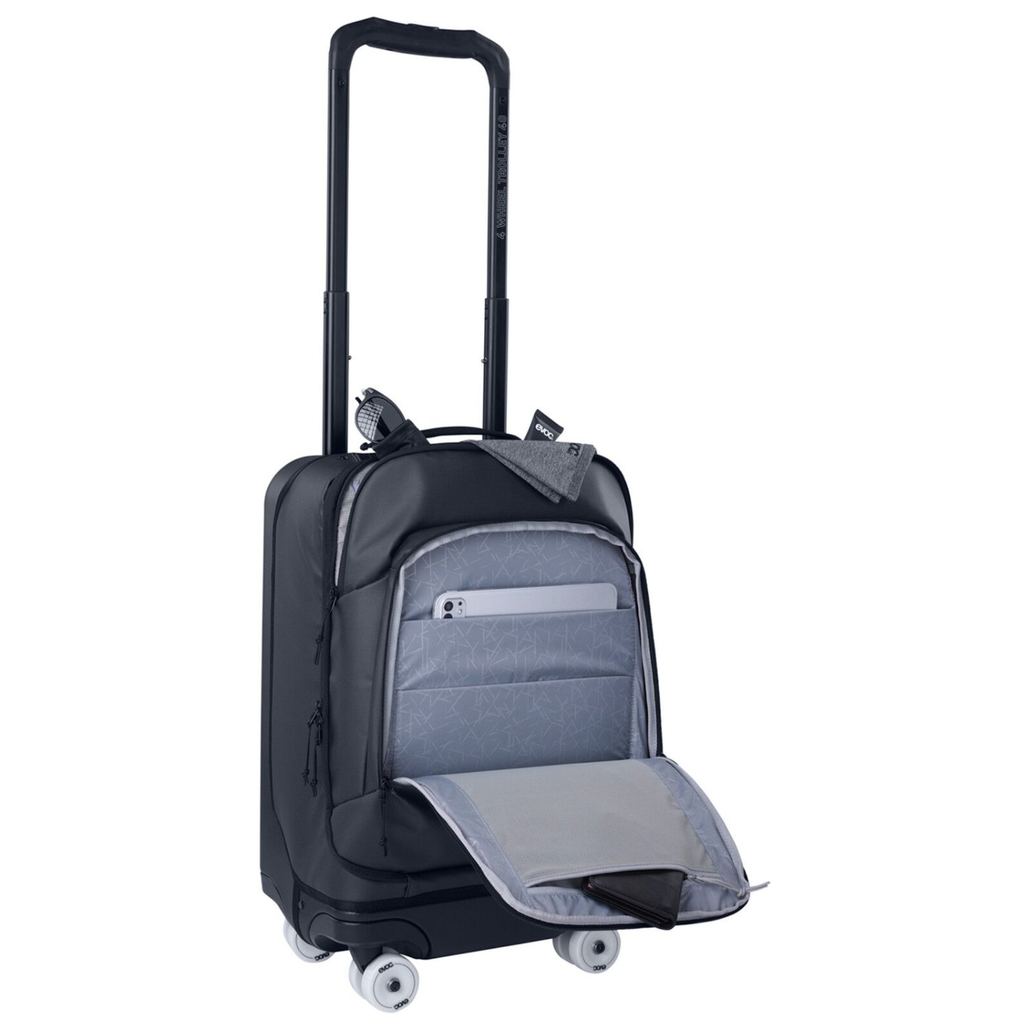 4-Wheel Trolley 40L Koffer, Trolley, Reisekoffer, Laptopfach, Vordertasche