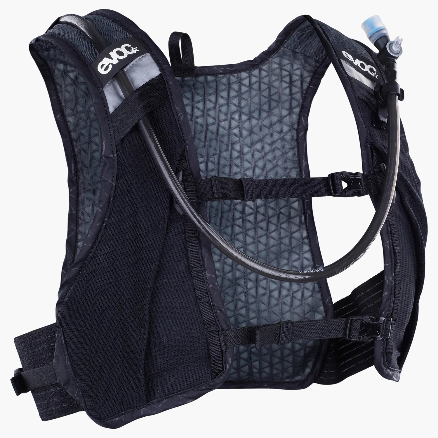 Trinkweste, Hydration-Rucksack, Schwarz, Trinkschlauch, Brustgurt
