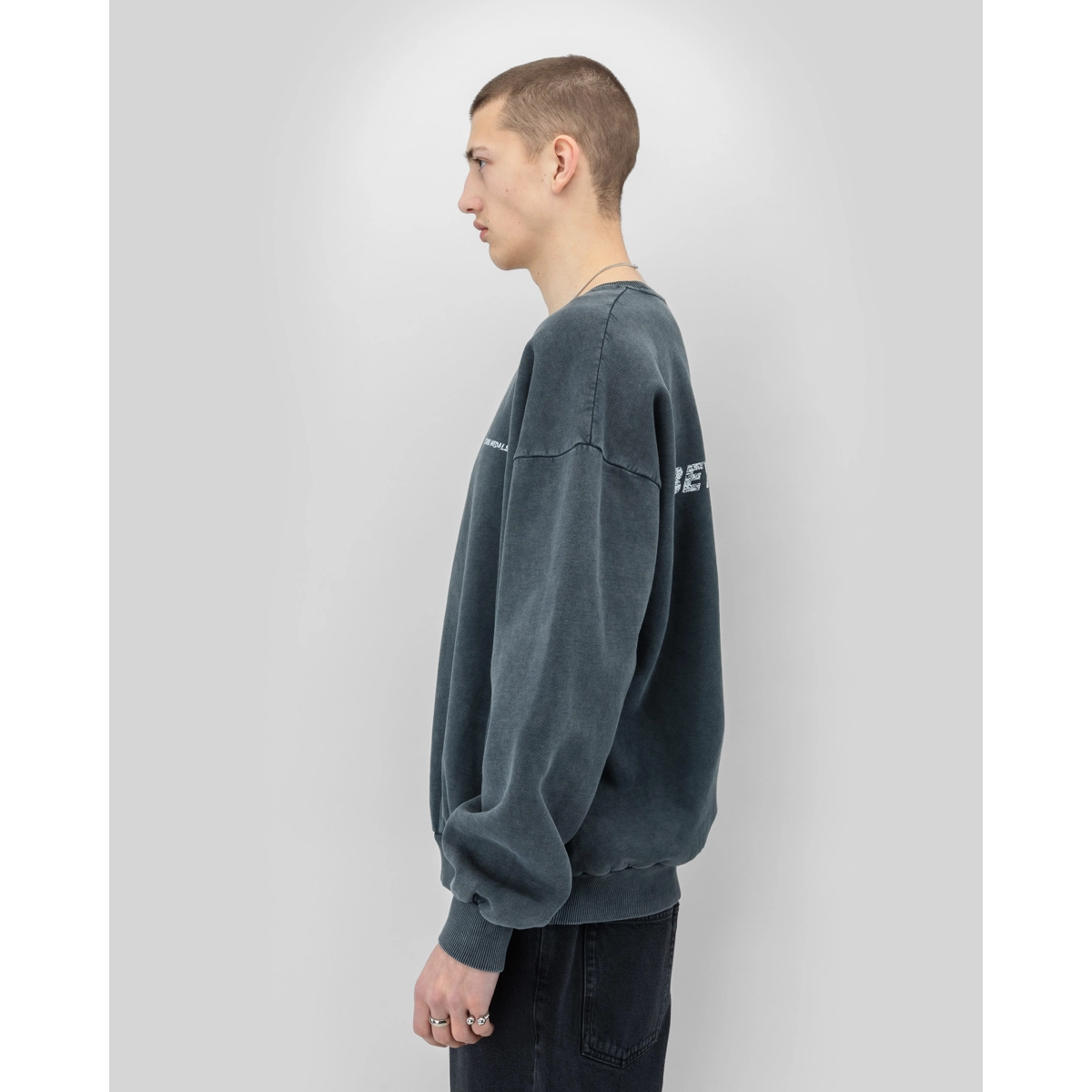 Distressed Logo Crewneck