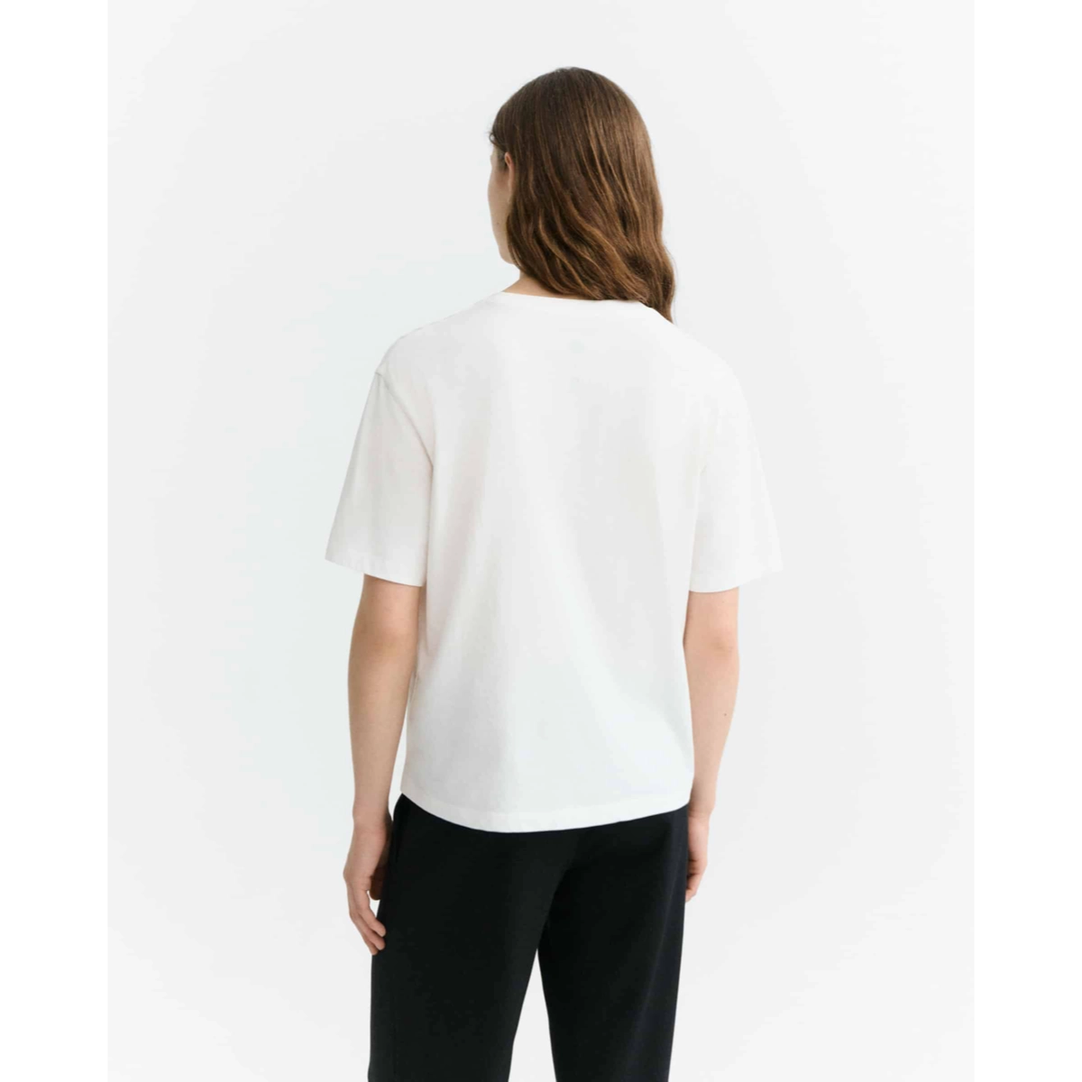 Lucia Tee Pet Portrait T-Shirt, Kurzarm, weiß, Rückenansicht, Kleidung, T-Shirt, Weiß, Rückansicht, Kurzarm, Casualwear