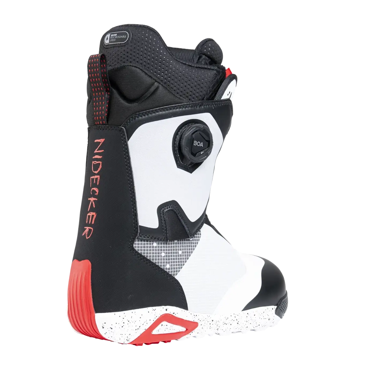 Botte de snowboard Wachs, botte, botte de snowboard, noir et blanc, système de fermeture BOA, botte, snowboard, botte de snowboard, blanc et noir, molette BOA