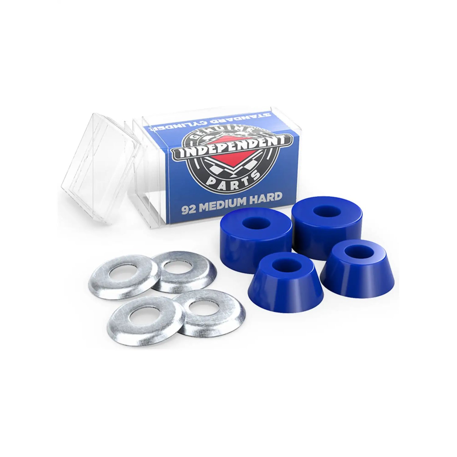 Unterlegscheiben, Metallringe, Blaues Spacer-Set, Ringe Edelstahl, Medium Hart (92)