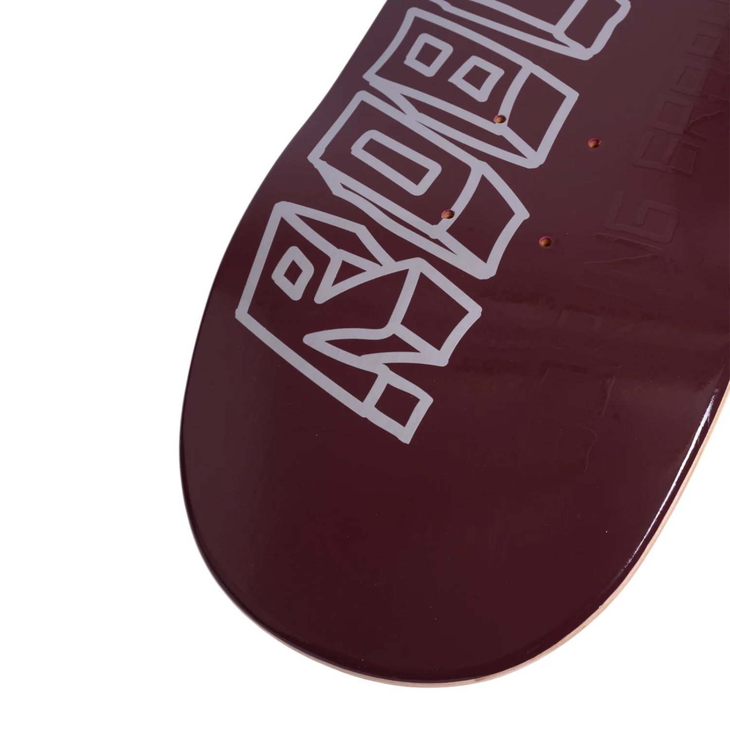 Boring Graphic OG Square 8.2 Skateboard, deck, violet, graphisme, trous