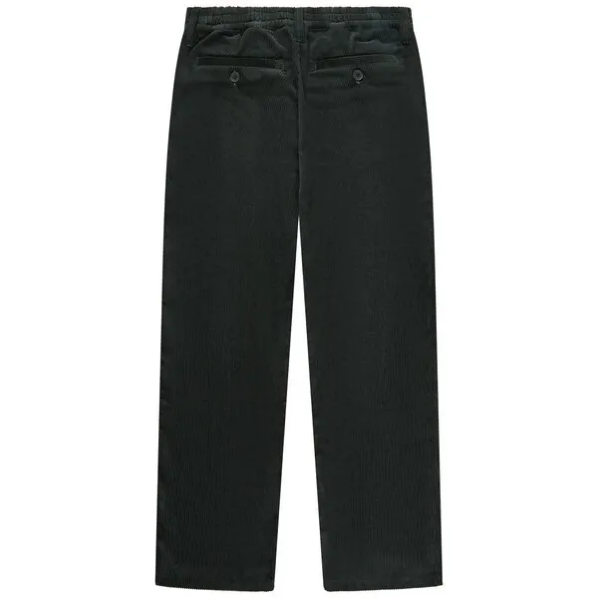 pantalon, noir, velours côtelé, poches arrière