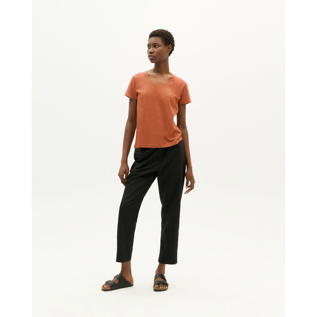 Rina Light Pants ThinkingMu Rina Light Pants Black, vue 2