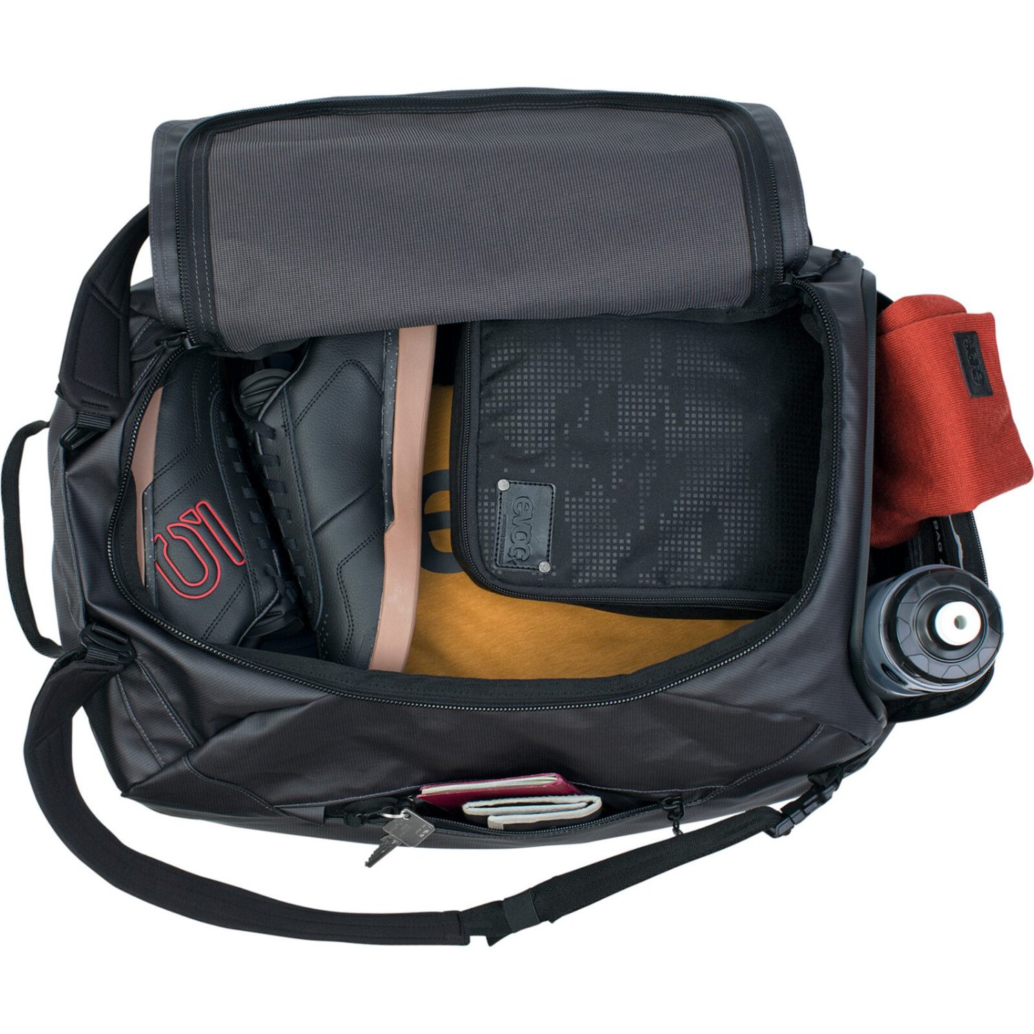 Sac à dos, compartiment intérieur, poche latérale pour bouteille, poche de rangement, bandoulière