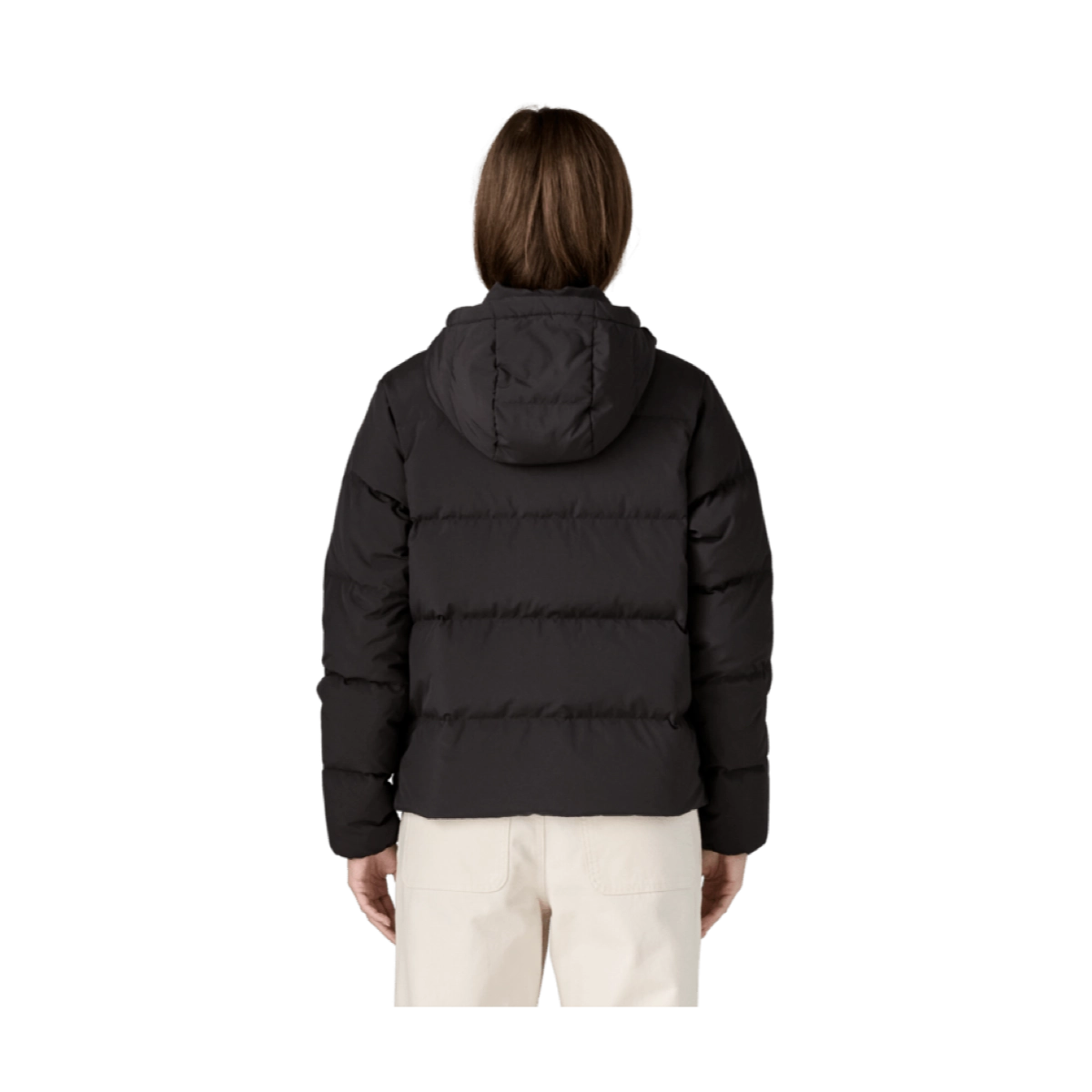 Dunkle Jacke, Pufferjacke, Hoodie-Funktion, Gesteppte Jacke, Mantelalternative