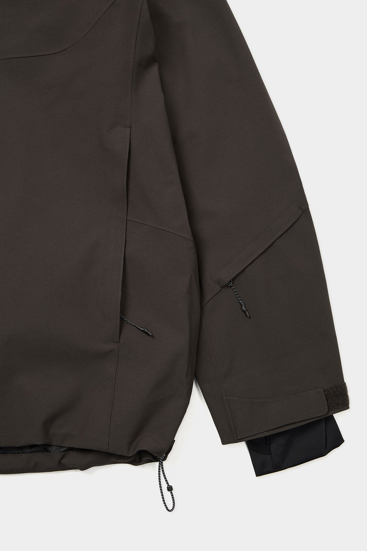 veste, sweat à capuche ?, cordon de serrage, marron foncé, fermeture éclair ?