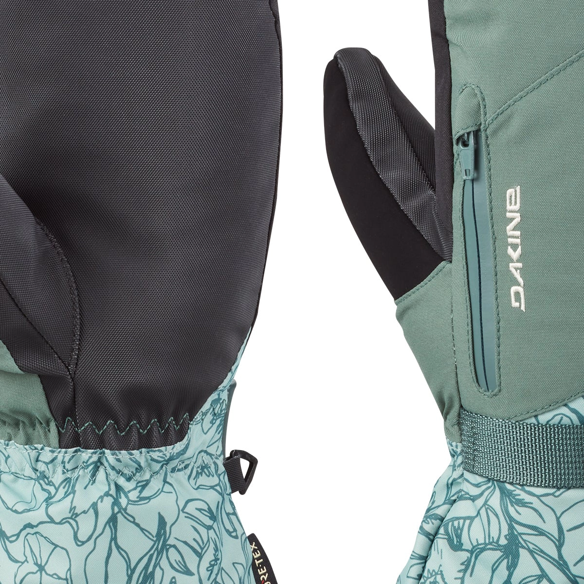 Rucksack, Reißverschluss, leicht, grün, gemustert