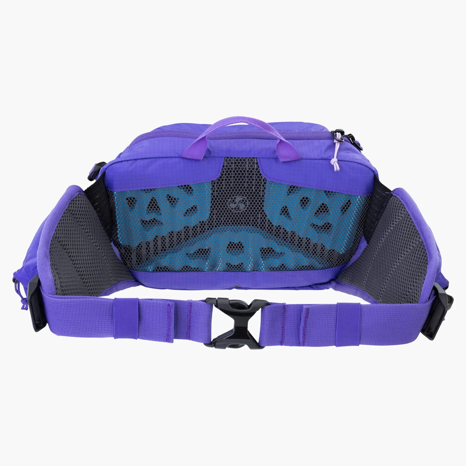 Hüfttasche, Violett, Gepolsterter Hüftgurt, Netzgewebe, Klickverschluss