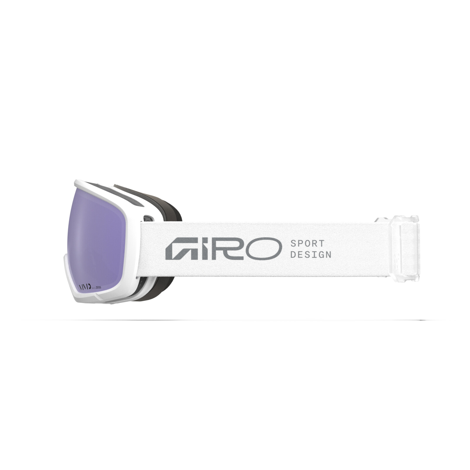 Lunettes de protection, neige, bande blanche, verres violets, design sportif