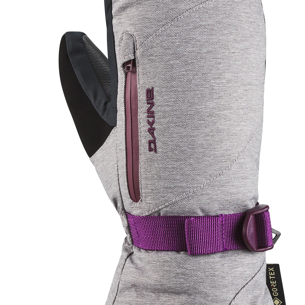 Handschuhe, GORE-TEX, Reißverschlusstasche, Gummiband, Grau