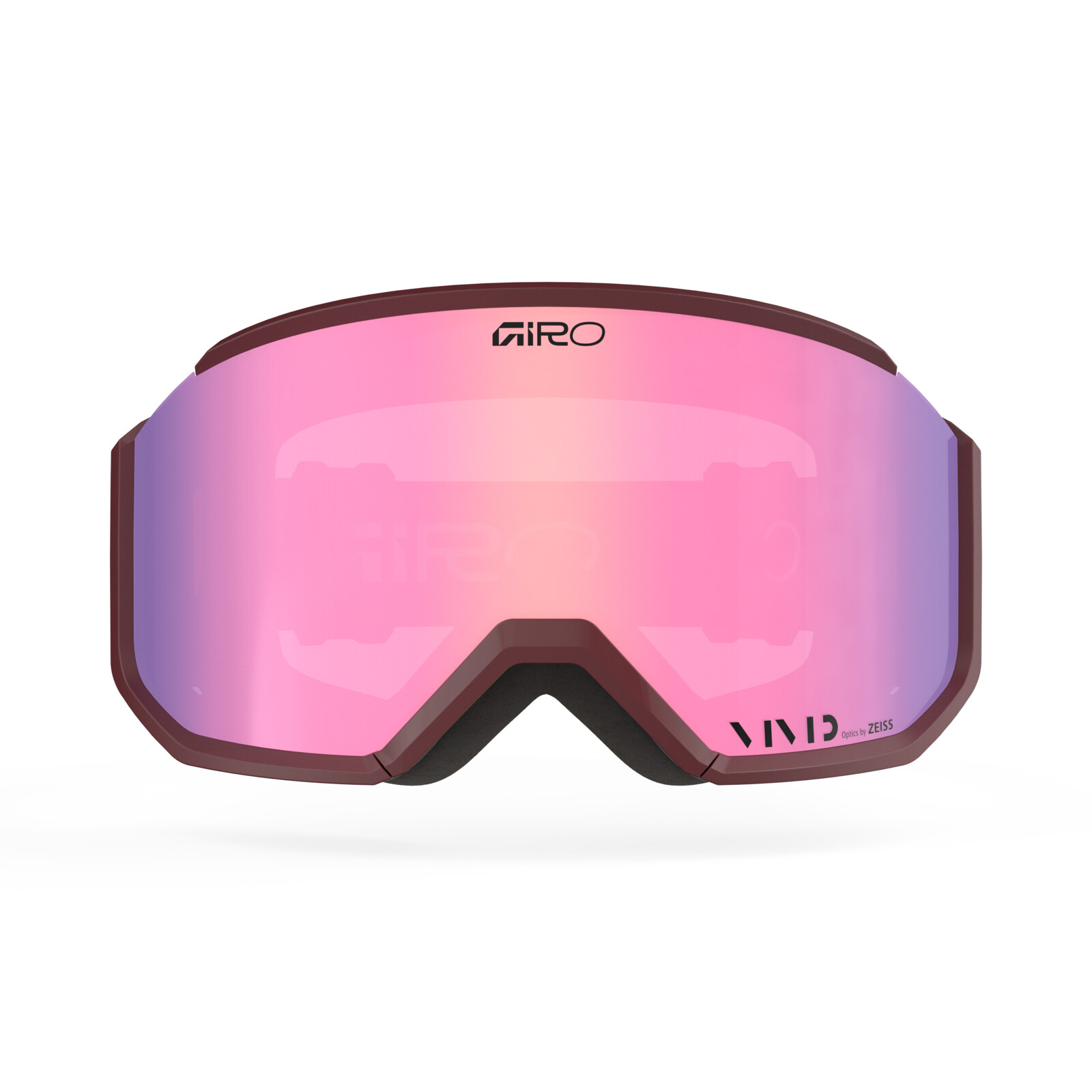 Schutzbrille, Snowboardbrille, Pink-Lila Spiegelglas, Vollrahmen, UV-Schutz