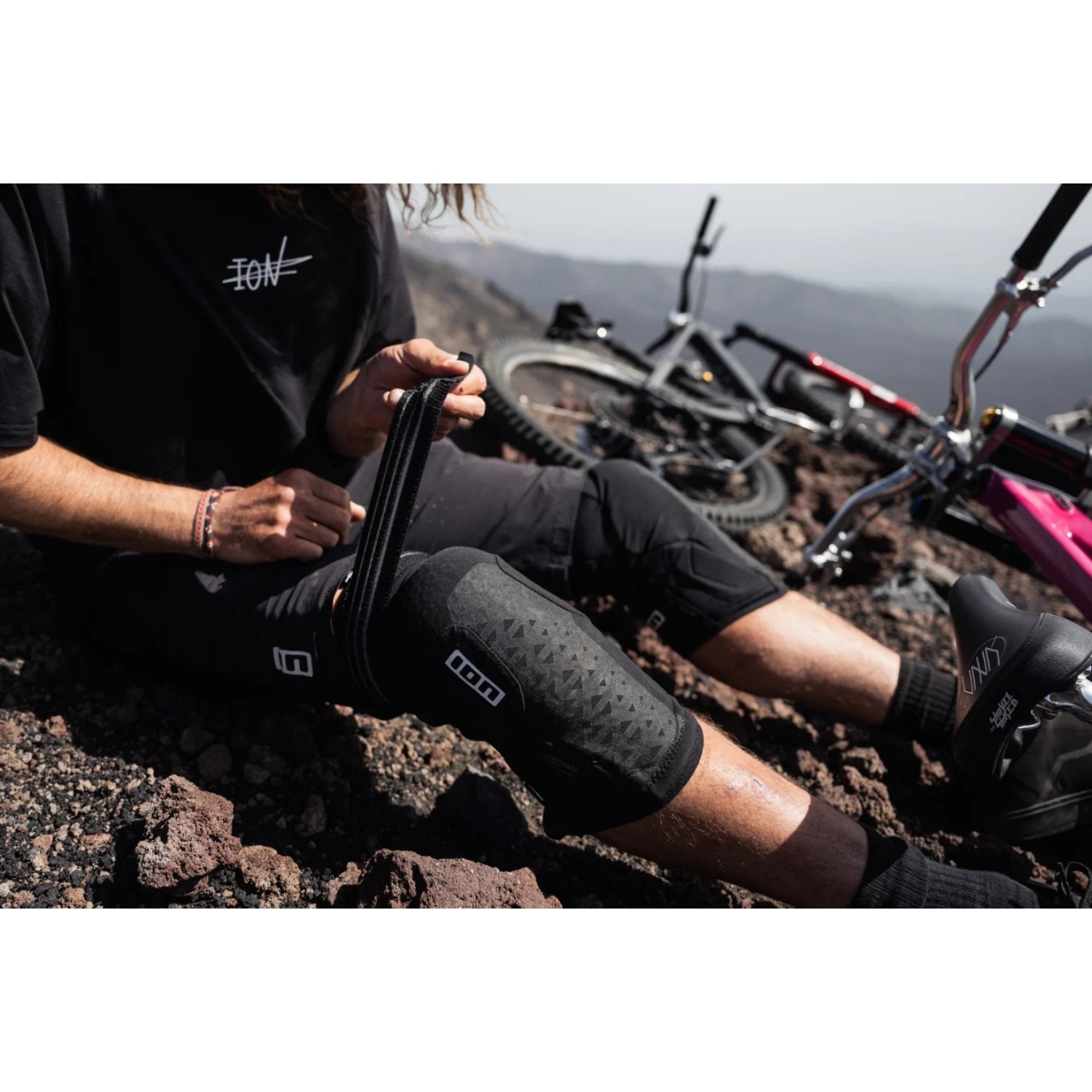 Knieschoner, Ellbogenschoner, Radsportausrüstung, Mountainbike, Schwarz