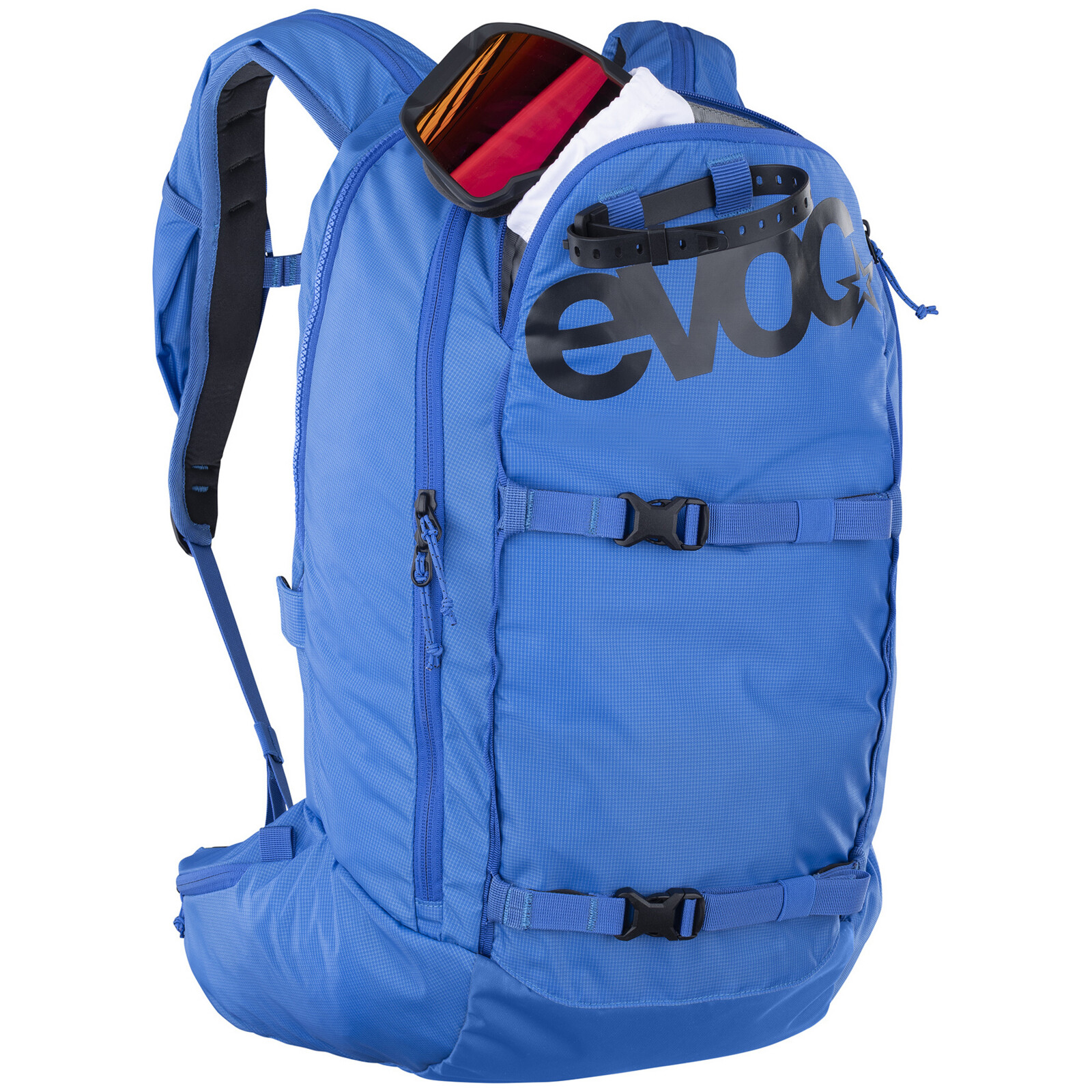 Sac à dos, sac à dos de randonnée, compatible avec un système d'hydratation, sangle, noir avec logo