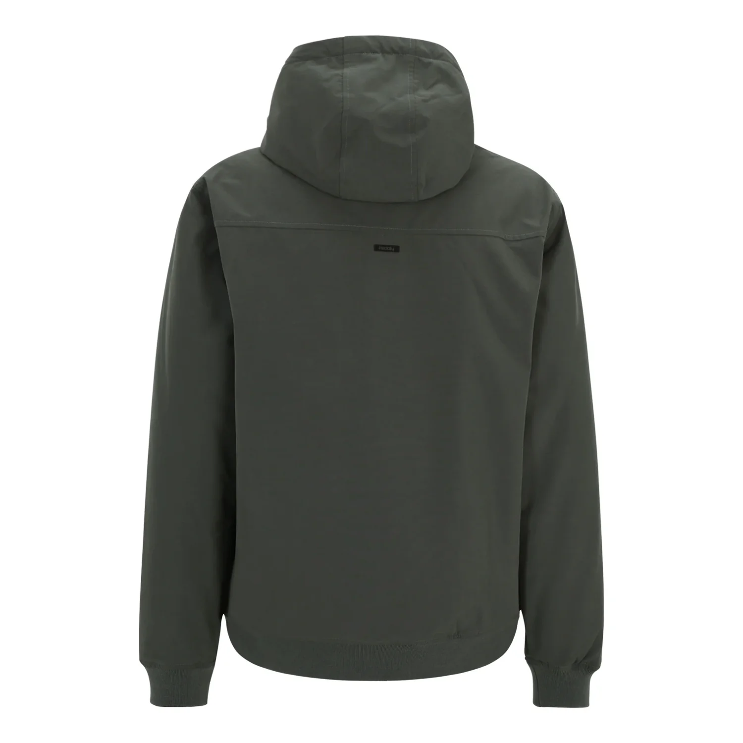 Nilas Jacket Kapuzenjacke, dunkelgrün, langärmelig, Rippbündchen, einfarbig