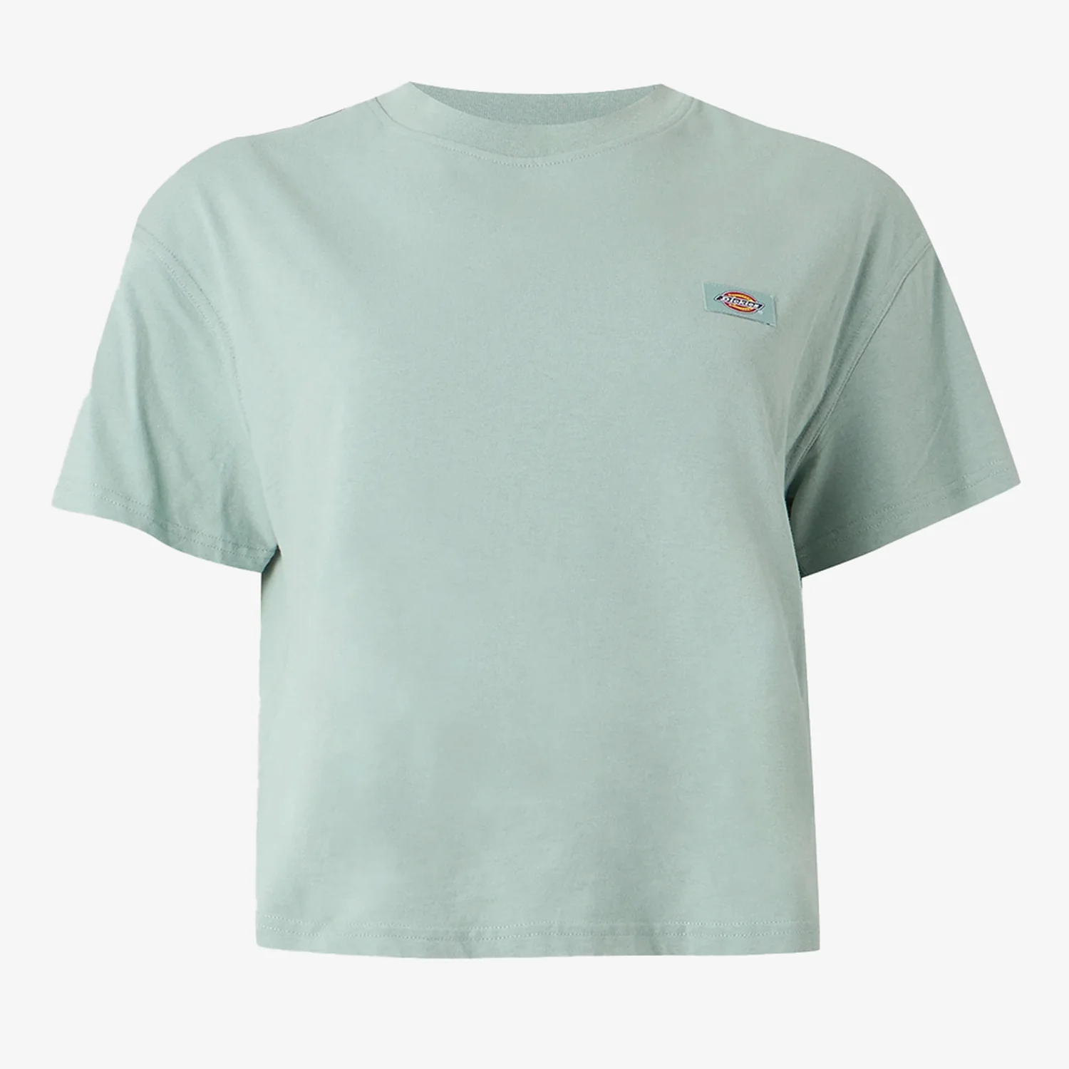T-Shirt, Kurzarm, Mintgrün, Rundhalsausschnitt, Kleines Logo, T-Shirt, Kurzarm, Rundhalsausschnitt, Mintgrün, Brustlogo