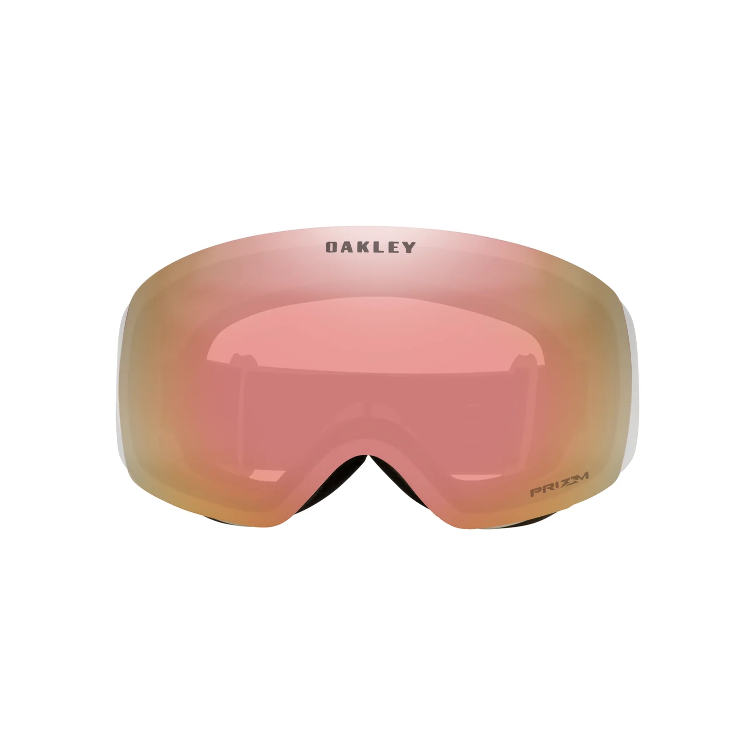 Skibrille, verspiegelte Scheibe, roségoldene Linse, rahmenloses Design, Prizm-Glas