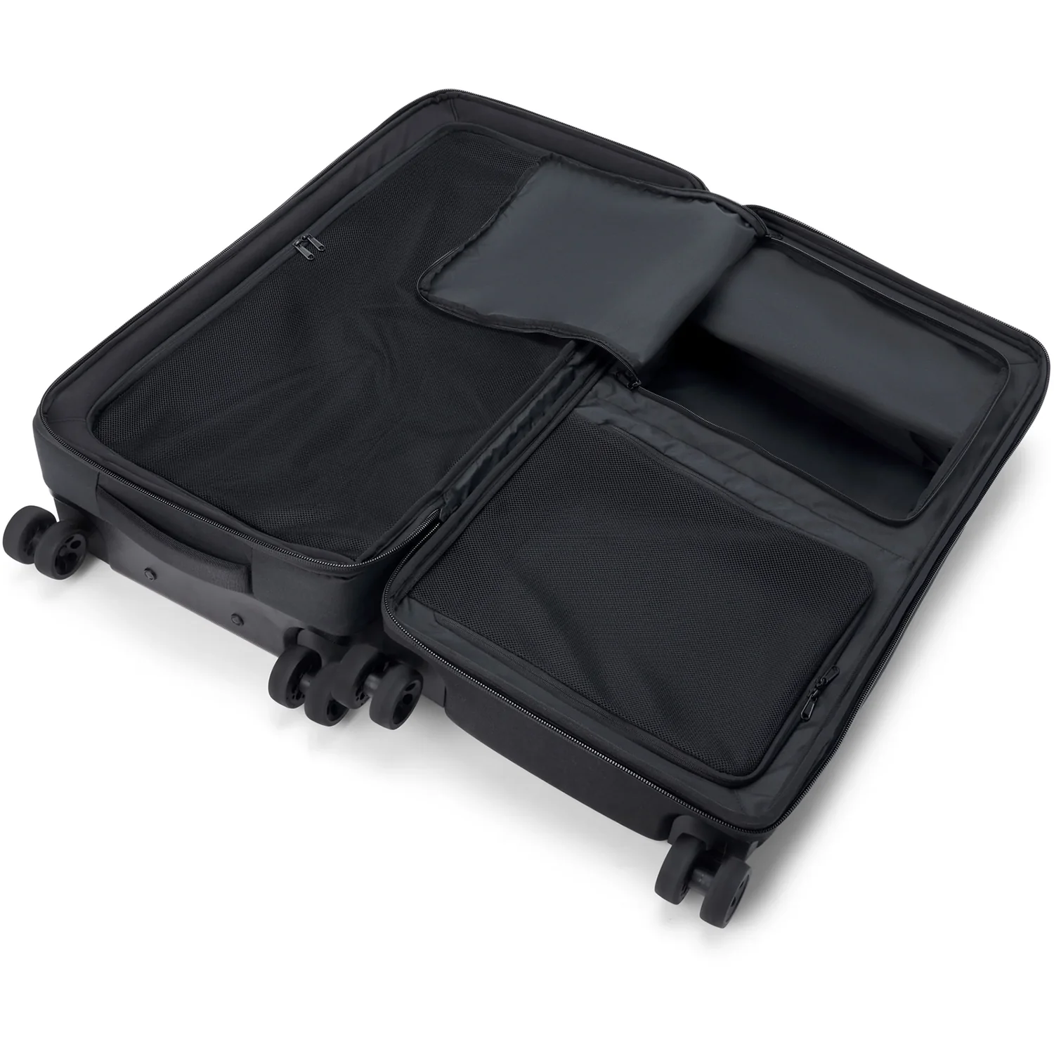 Split 4W Roller Bag 87L Koffer, Hartschalenkoffer, Schwarz, Doppelrollen, Packfächer
