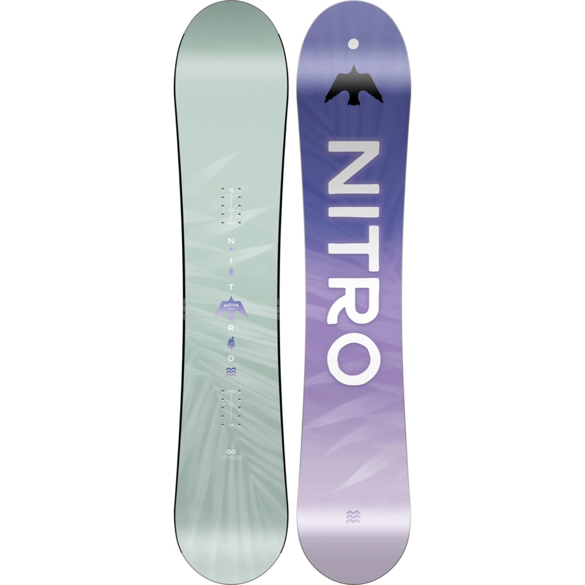 Snowboard, Twin Tip, Gradient, Lila, Mintgrün, Schnee Brett, Snowboard Deck, Verlauf, Lila, Paar Bretter