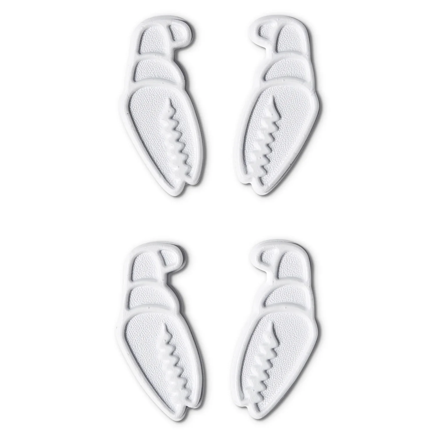 Mini Claws Schuhsohlen-Pads, weiß, strukturierte Oberfläche, Kunststoff, 4er-Set