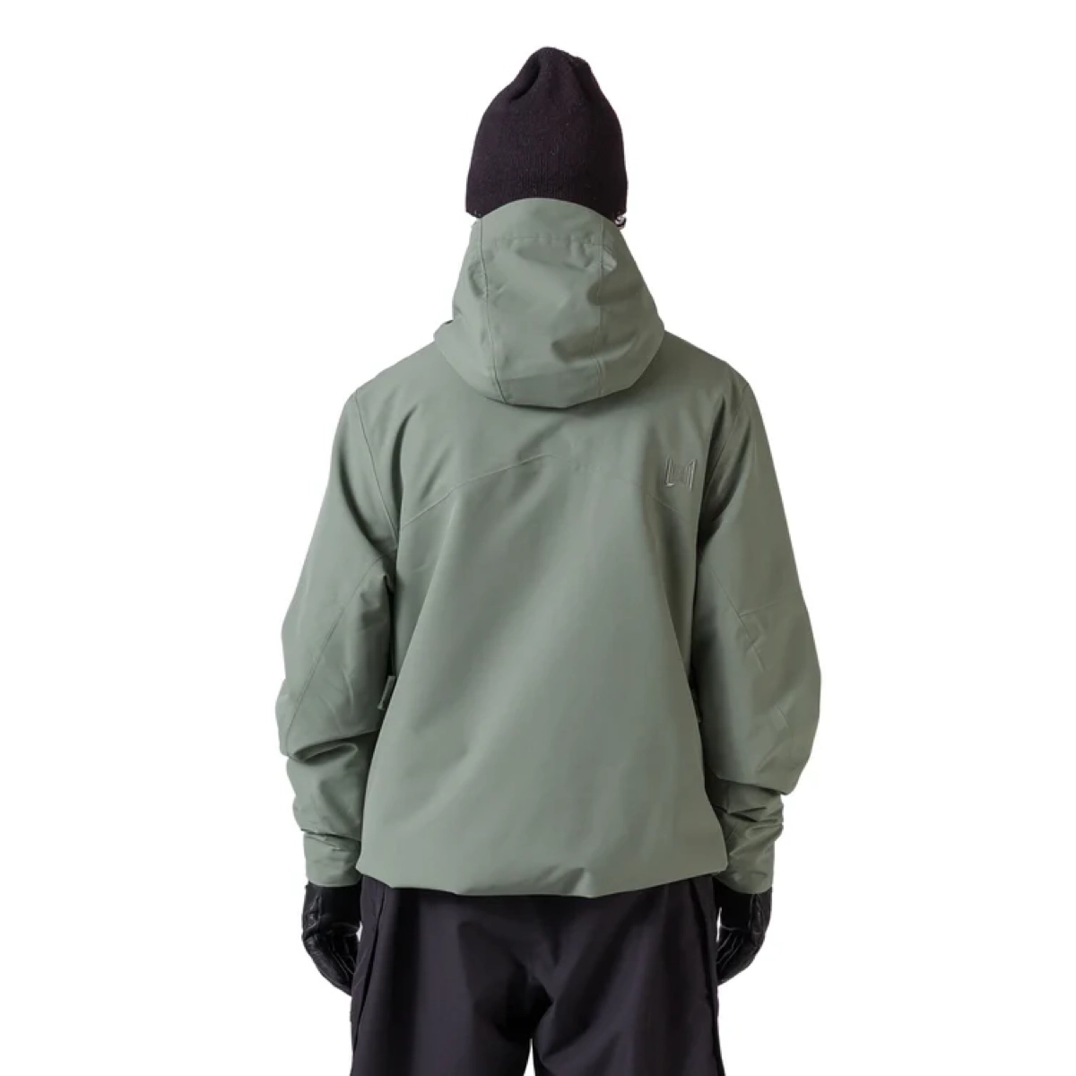 Veste à capuche, vert olive, coupe-vent, vue de dos, manches longues, veste, veste à capuche, vert militaire, coupe-vent, capuche