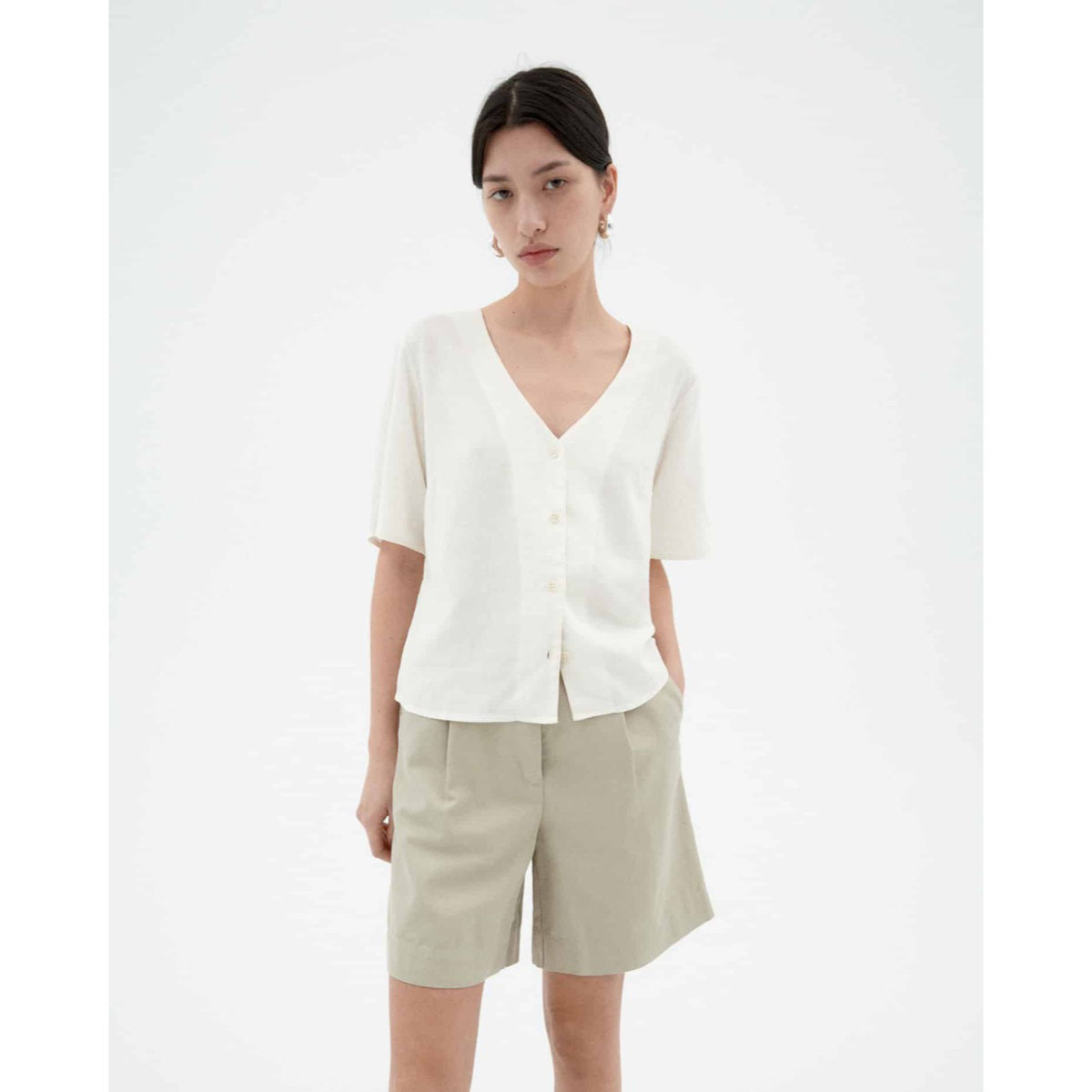 Libelula Blouse Hemp Bluse, Leinen, Kurze Hosen, Person, Pullover