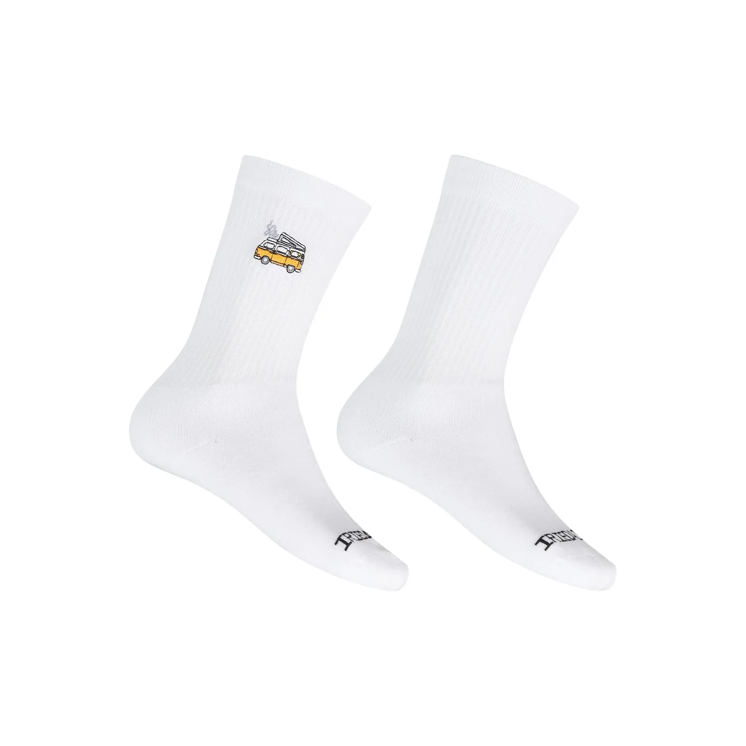 Smokin Van Socks Socken, weiße Socken, gerippt, Van-Motiv