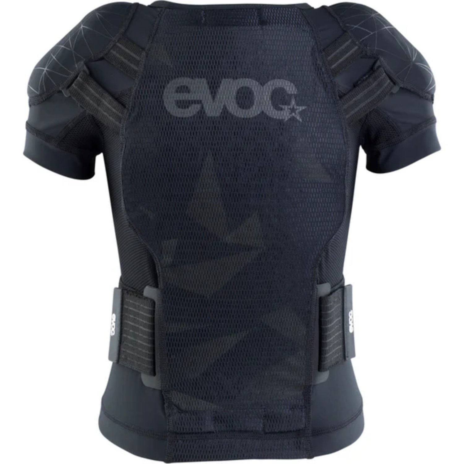 Protector Jacket Kids Harnais de protection, protège-genoux, tissu maillé, boucle de sangle, noir