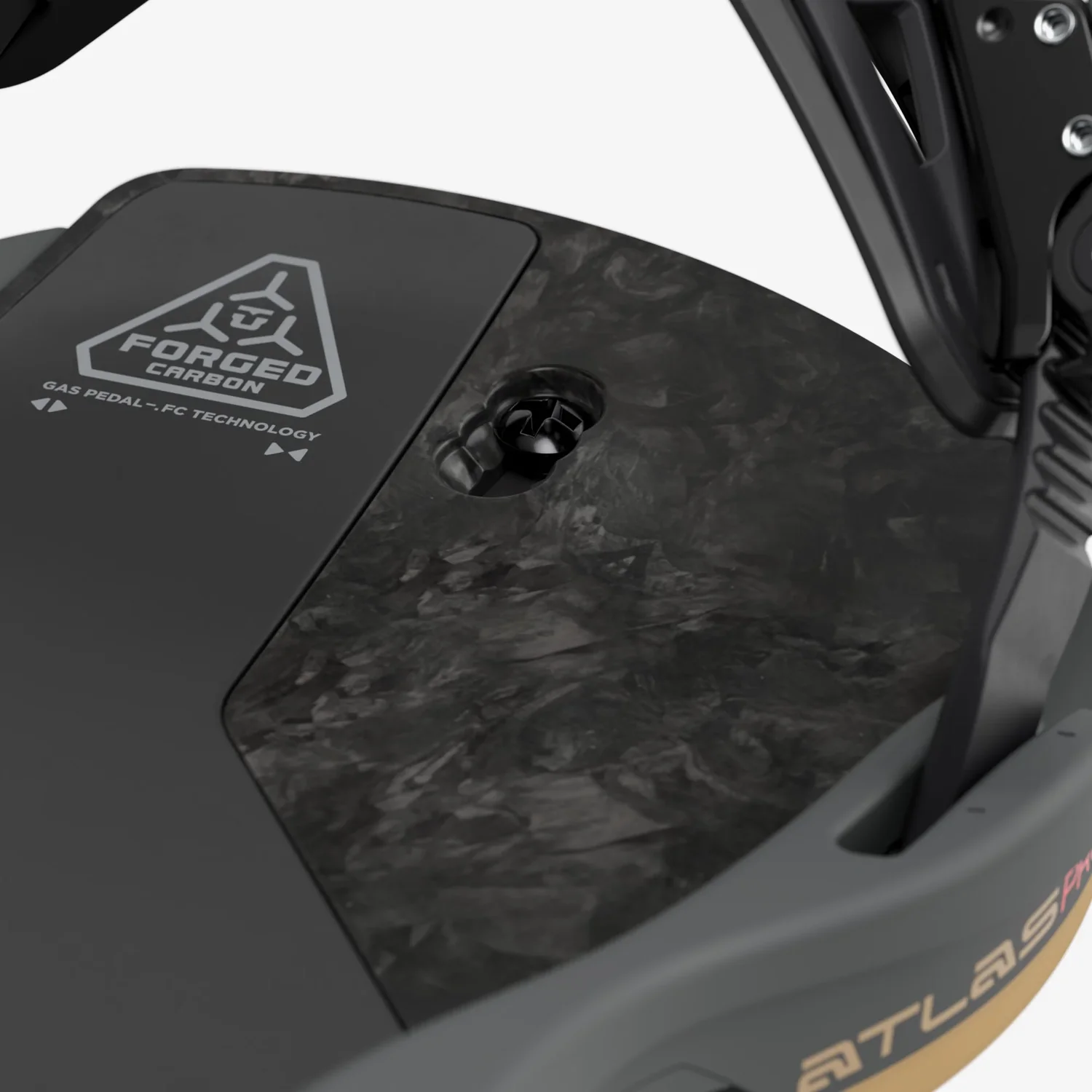 Sim-Racing-Pedal, Gaspedal, Carbonfaser, Schwarz, Texturierte Oberfläche