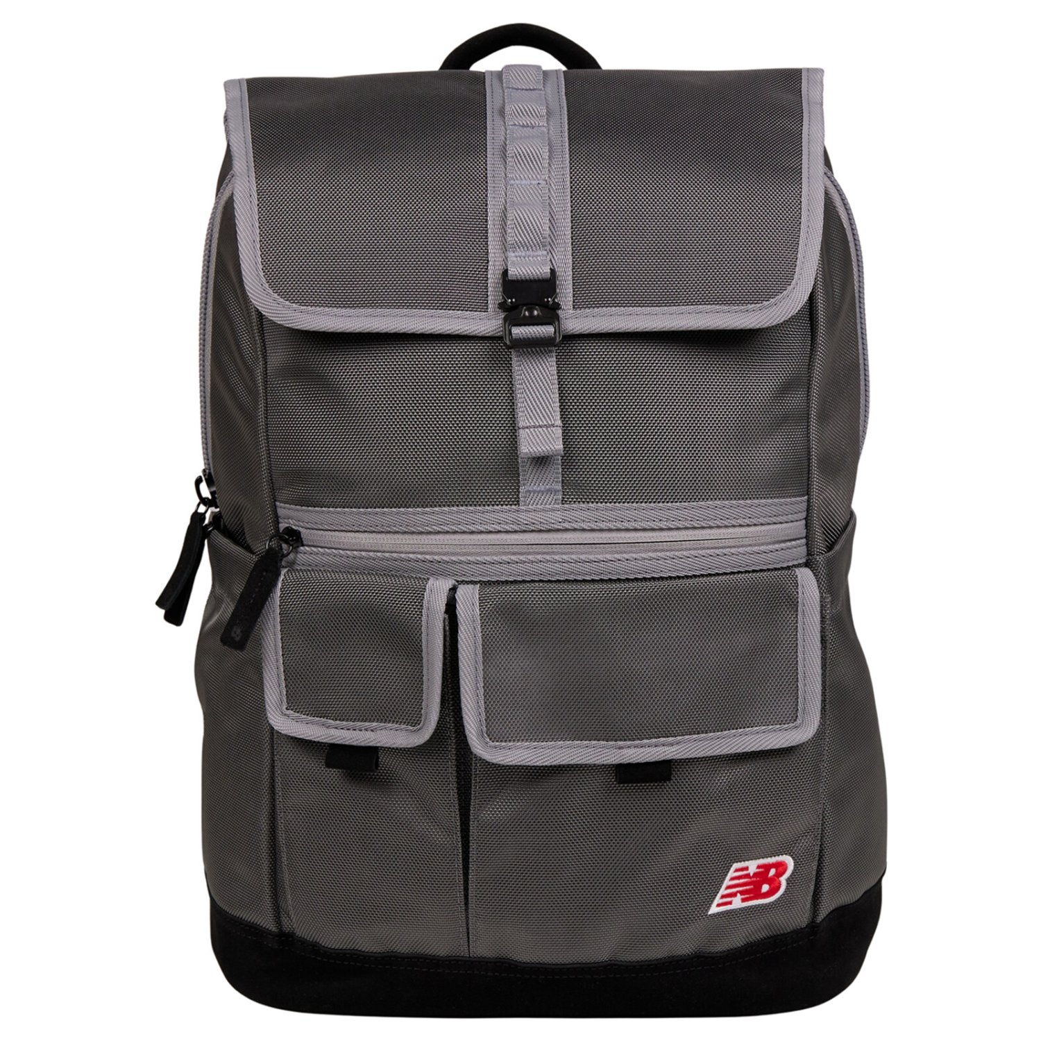 Legacy Icon Flap Backpack Rucksack, Rucksack, Mesh pockets, Front pockets, Grau-schwarz