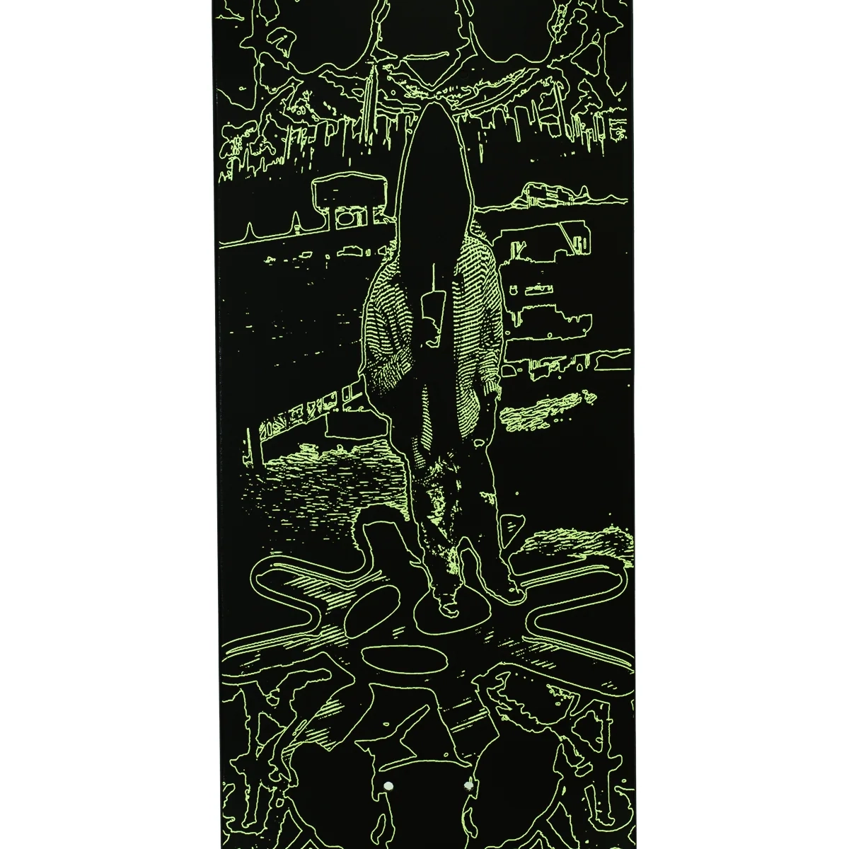 _actionfiguere, brettkunst, surreale szene, neuronmarkt display, minimalistische silhouette