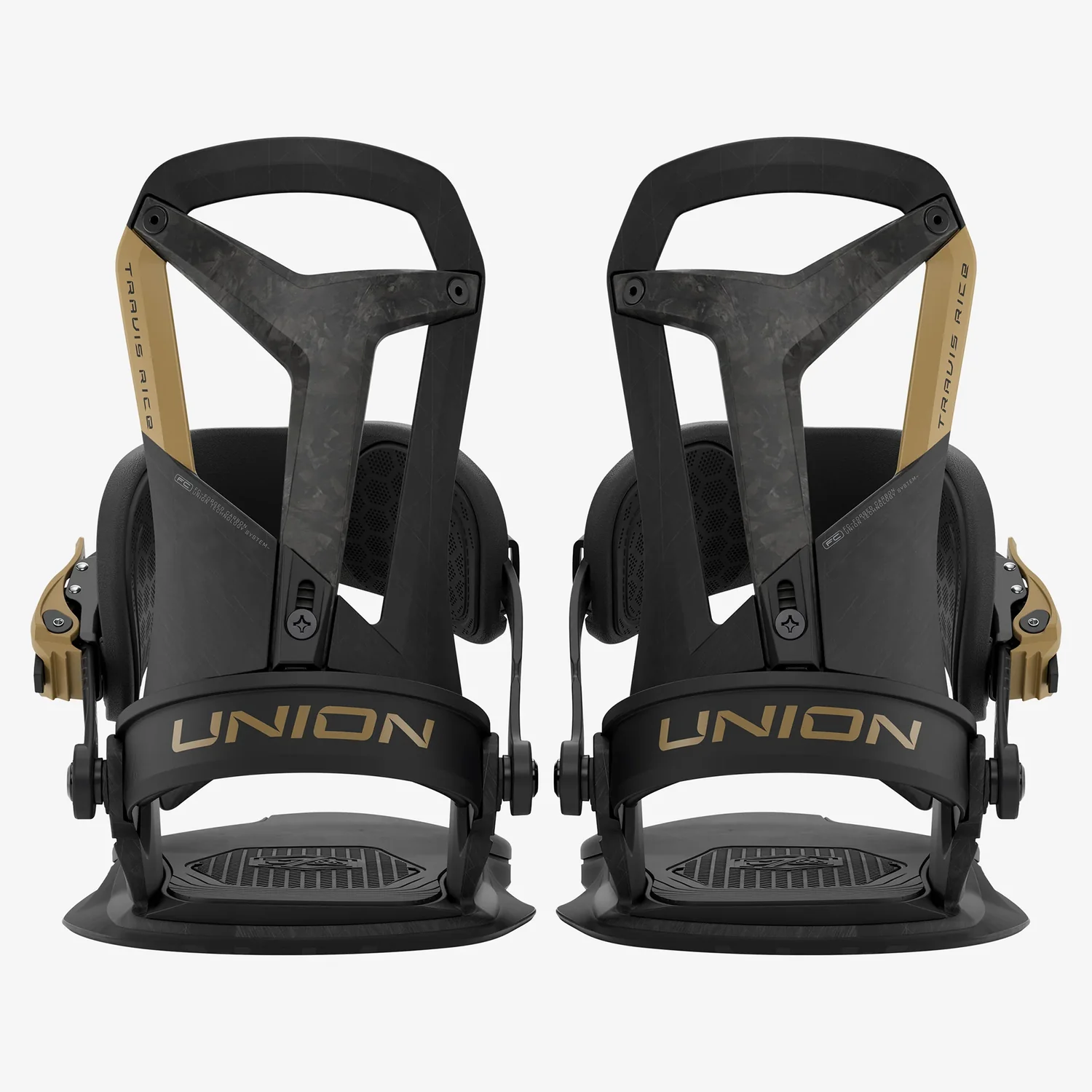 Falcor Snowboardbindungen, Schwarz-gold, Kunststoff, Ratschenbindung, Paar