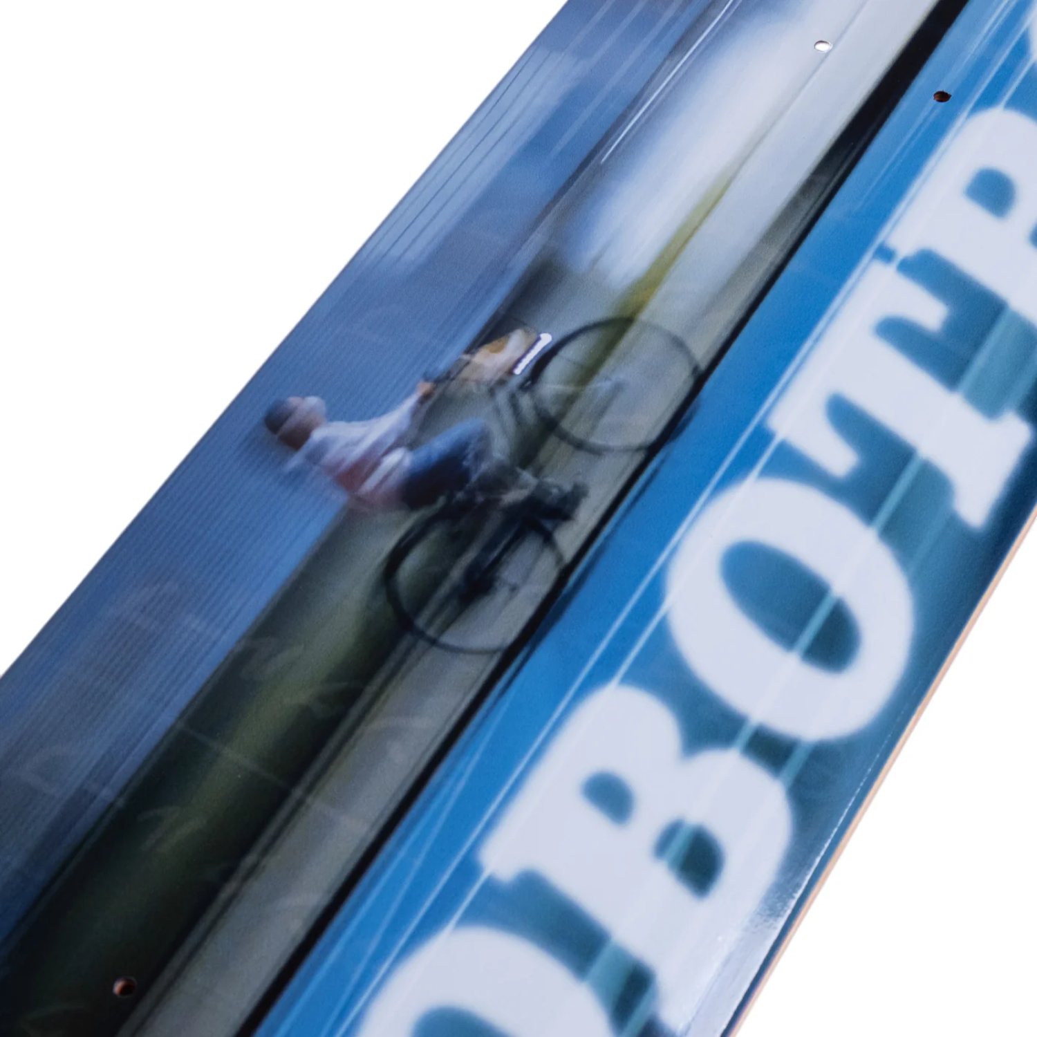 Blurry Bike OG Square Shape8.2 Vélo, cycliste, train, verre, bleu