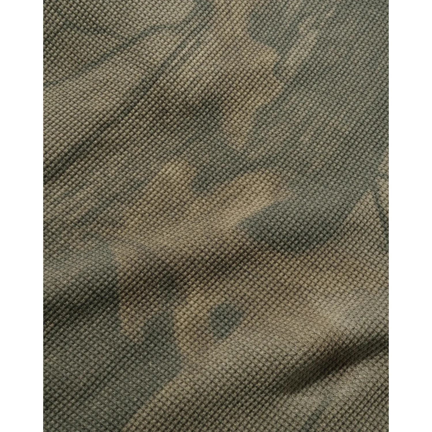 Stoff, Webstruktur, Olivgrün, Beige, Kleinkariert